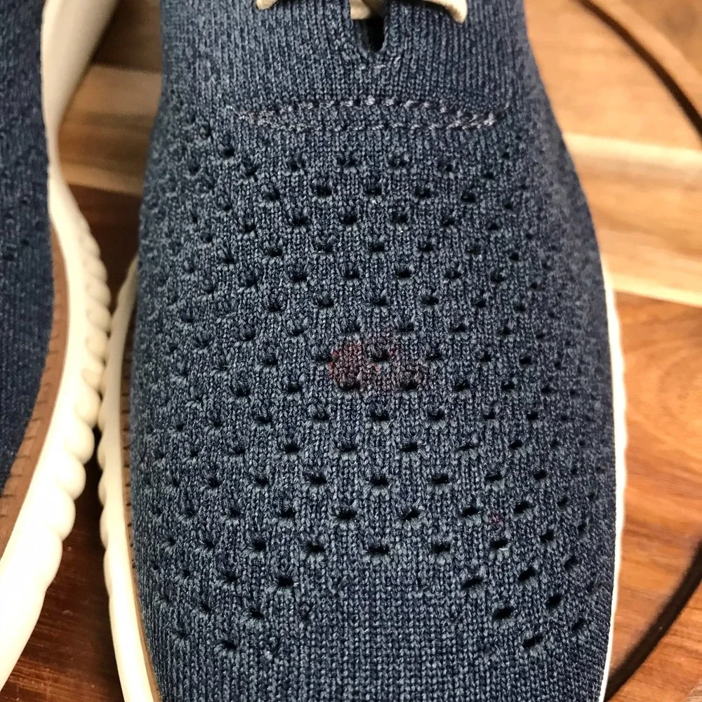 Cole Haan 2.ZeroGrand Stitchlite Wingtip Oxford Mens 10.5M Marine Blue/Ivory